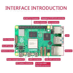 KIT-4D(128)  Raspberry Pi 5 (4GB RAM) - Complete SET (MicroSD 128GB)